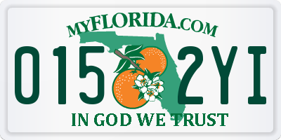 FL license plate 0152YI