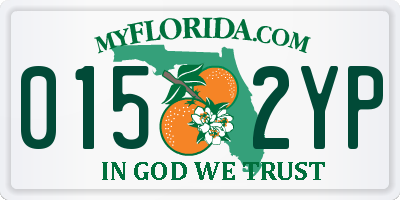 FL license plate 0152YP