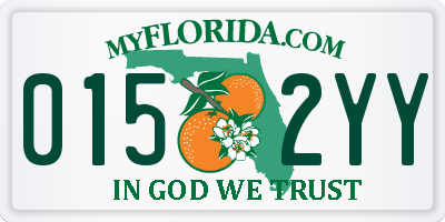FL license plate 0152YY