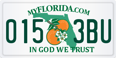 FL license plate 0153BU