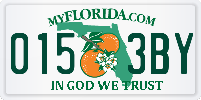 FL license plate 0153BY