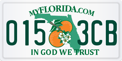 FL license plate 0153CB