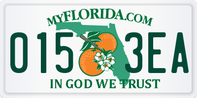 FL license plate 0153EA