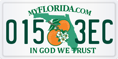 FL license plate 0153EC