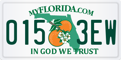 FL license plate 0153EW