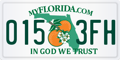 FL license plate 0153FH