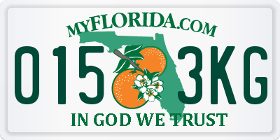 FL license plate 0153KG