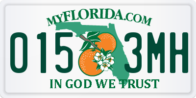 FL license plate 0153MH