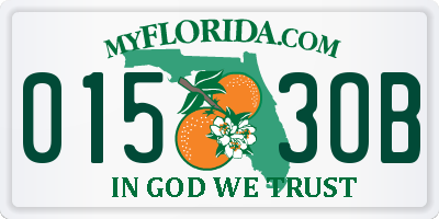 FL license plate 0153OB