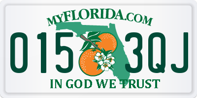 FL license plate 0153QJ
