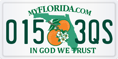 FL license plate 0153QS