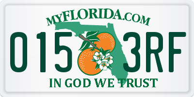 FL license plate 0153RF