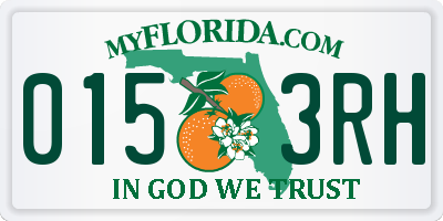 FL license plate 0153RH