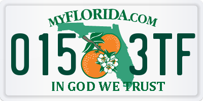 FL license plate 0153TF