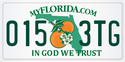 FL license plate 0153TG