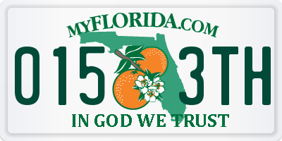 FL license plate 0153TH