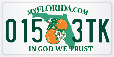 FL license plate 0153TK
