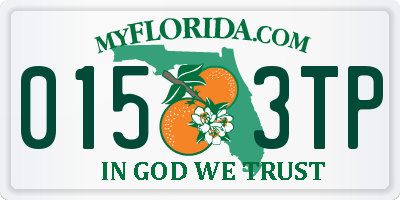 FL license plate 0153TP