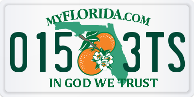 FL license plate 0153TS