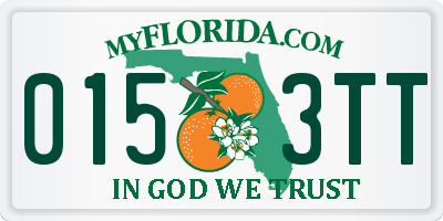 FL license plate 0153TT