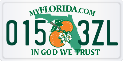 FL license plate 0153ZL