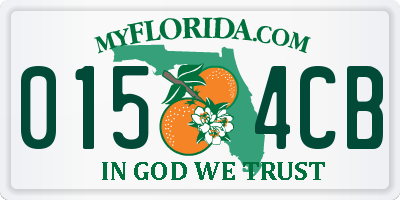 FL license plate 0154CB