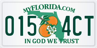 FL license plate 0154CT