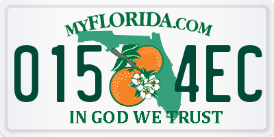 FL license plate 0154EC
