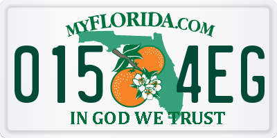 FL license plate 0154EG