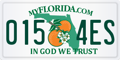 FL license plate 0154ES