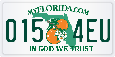 FL license plate 0154EU