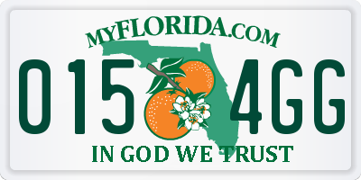 FL license plate 0154GG