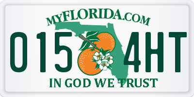 FL license plate 0154HT