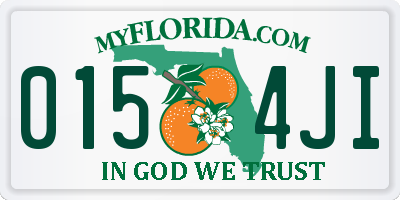 FL license plate 0154JI