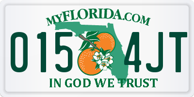 FL license plate 0154JT