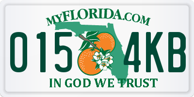FL license plate 0154KB