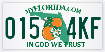 FL license plate 0154KF