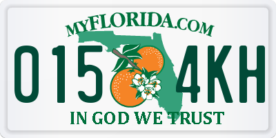 FL license plate 0154KH