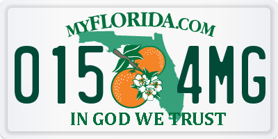 FL license plate 0154MG