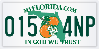 FL license plate 0154NP