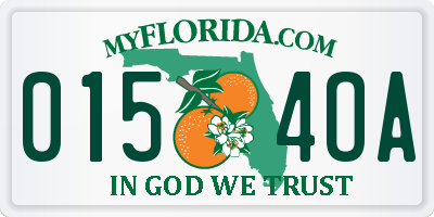 FL license plate 0154OA