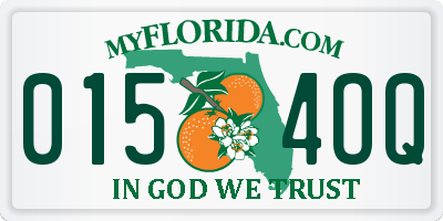 FL license plate 0154OQ