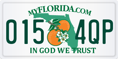 FL license plate 0154QP