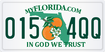 FL license plate 0154QQ