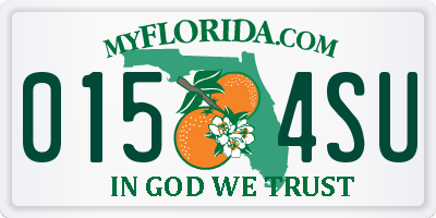 FL license plate 0154SU