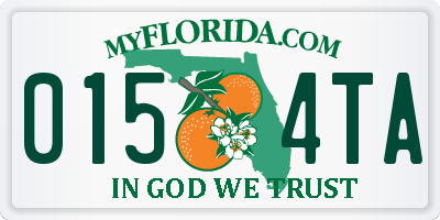 FL license plate 0154TA