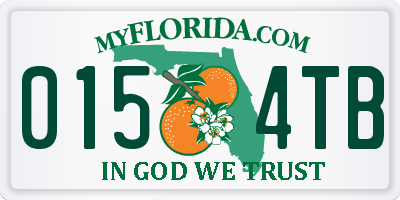 FL license plate 0154TB