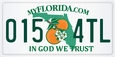 FL license plate 0154TL