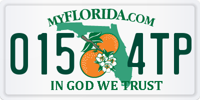 FL license plate 0154TP