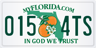 FL license plate 0154TS